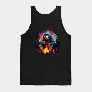 Campfire Sloth Tank Top